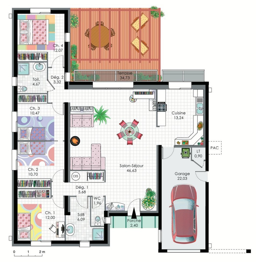 Une plan maison bioclimatique – l'Habis