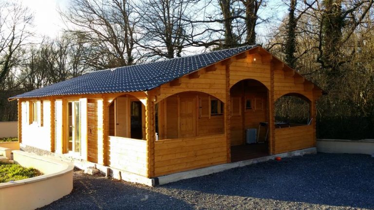 Chalet En Bois Habitable 70m2 Livré Monté
