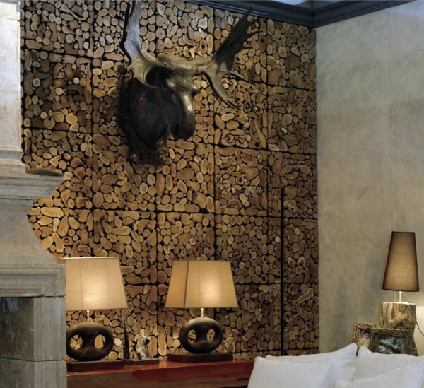 Décor Mural Bois Adhésif : Panneaux autocollants en Noyer