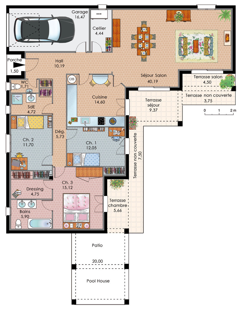Exemple plan de maison – l'Habis